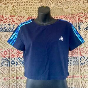 Adidas Crop Top Navy Blue L Large